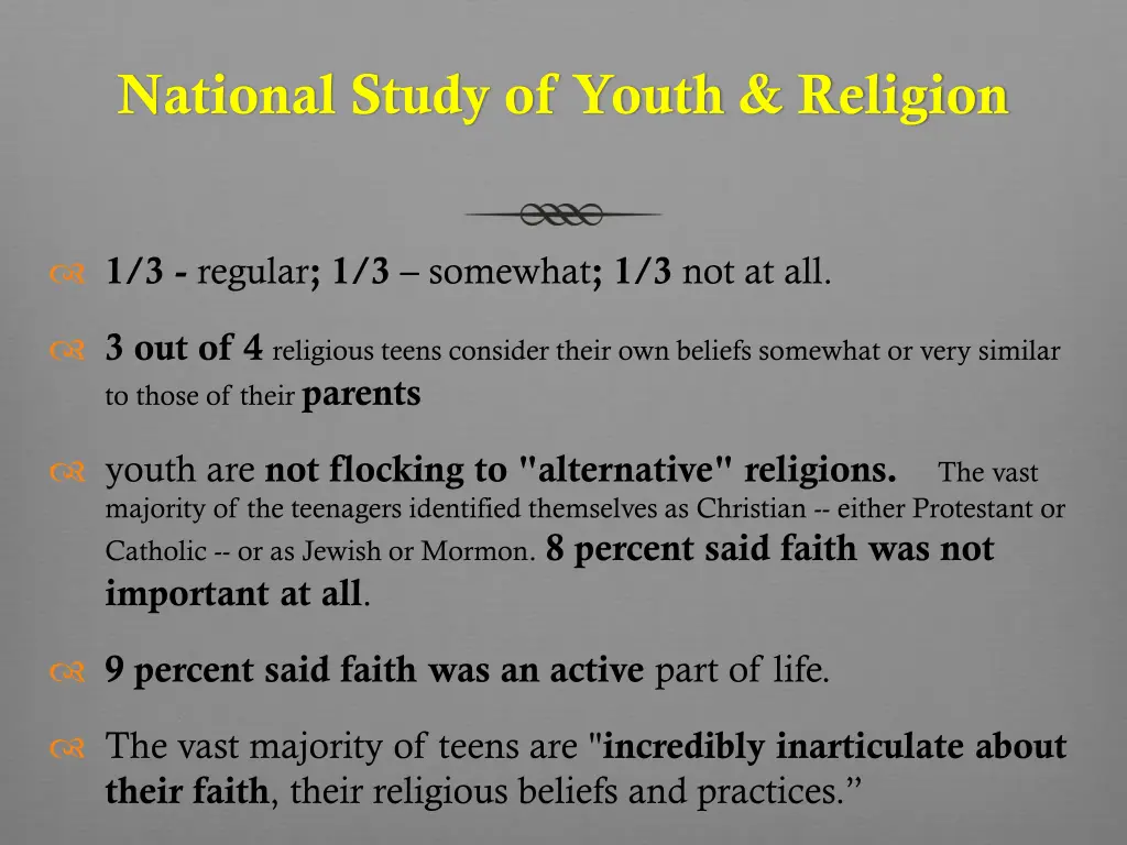 national study of youth religion