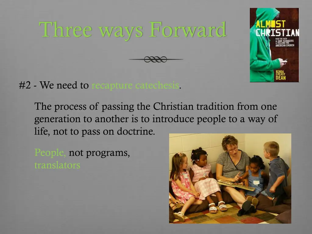 three ways forward 1