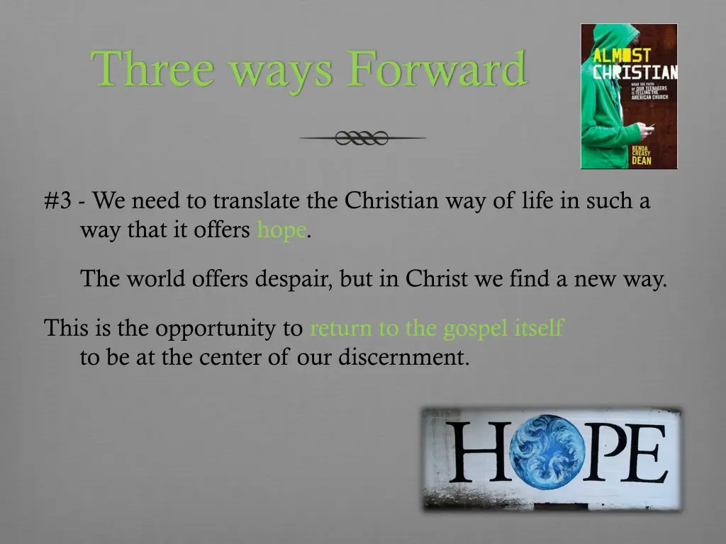 three ways forward 2