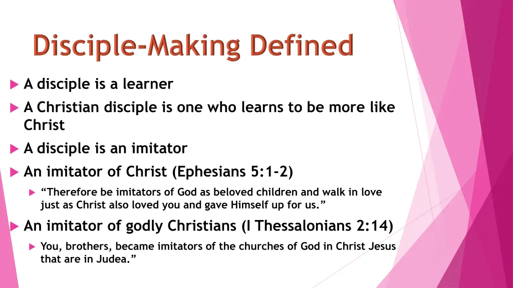a disciple is a learner