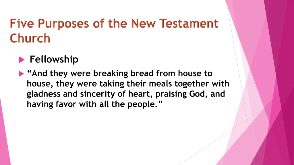 fellowship and they were breaking bread from