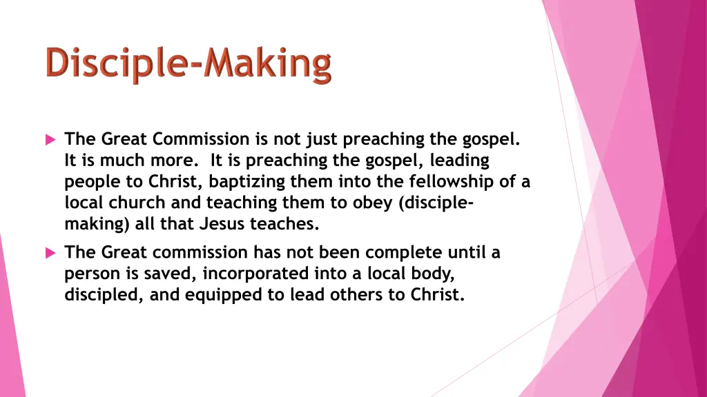the great commission is not just preaching