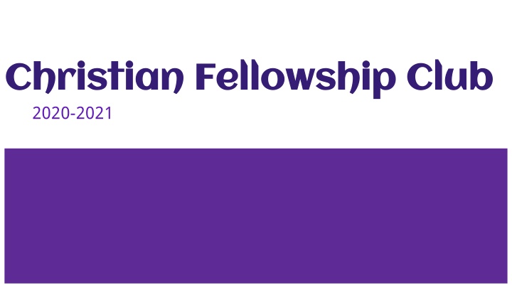 christian fellowship club christian fellowship