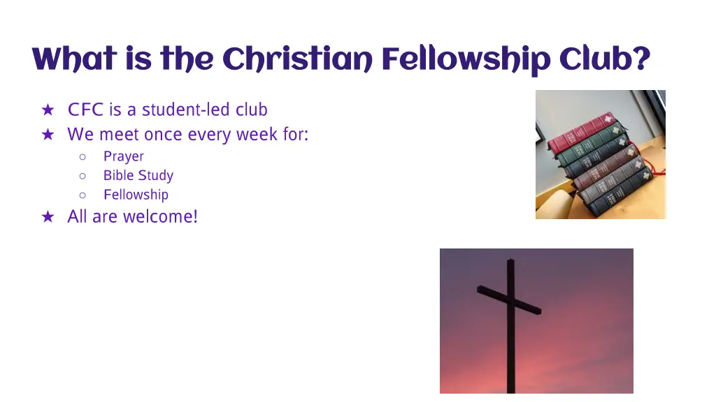 what is the christian fellowship club what