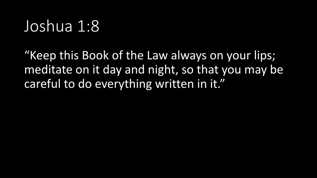 joshua 1 8