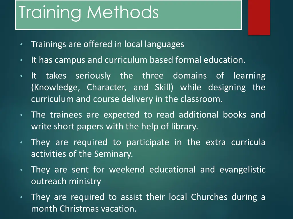 training methods