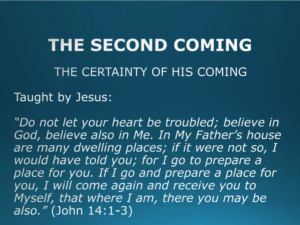 the second coming 1