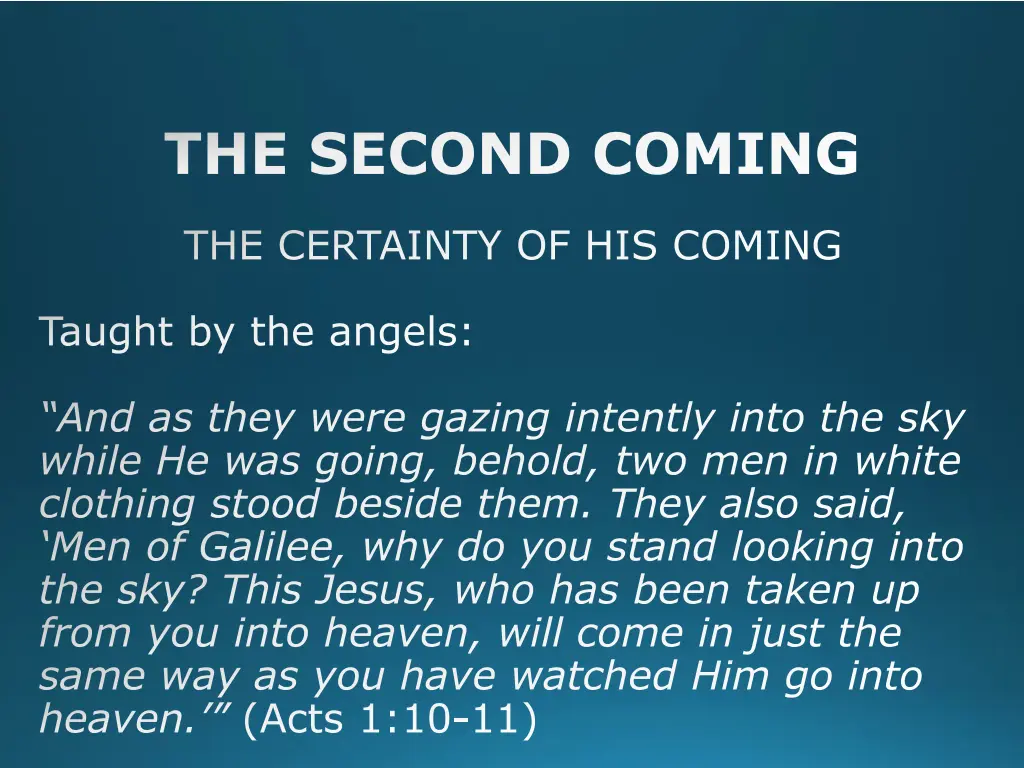 the second coming 2