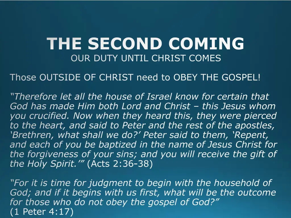 the second coming 26
