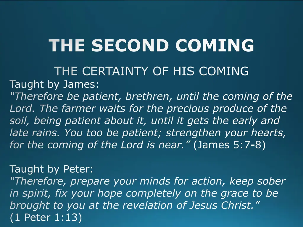 the second coming 3