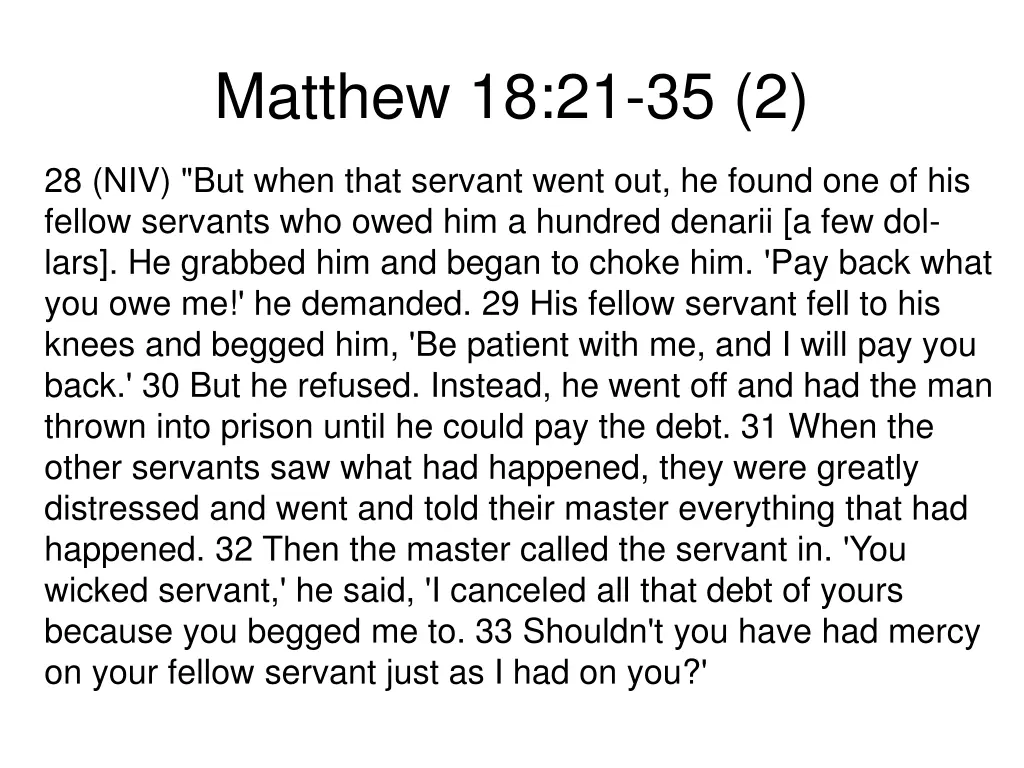 matthew 18 21 35 2