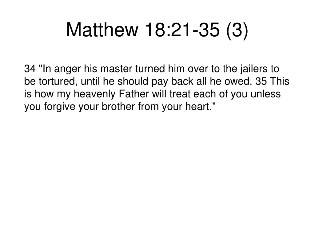 matthew 18 21 35 3