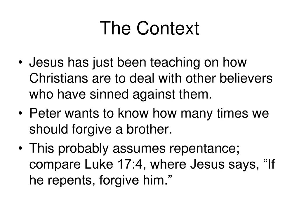the context