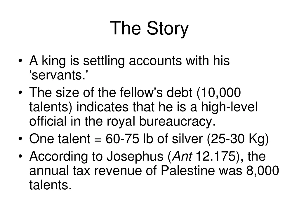 the story