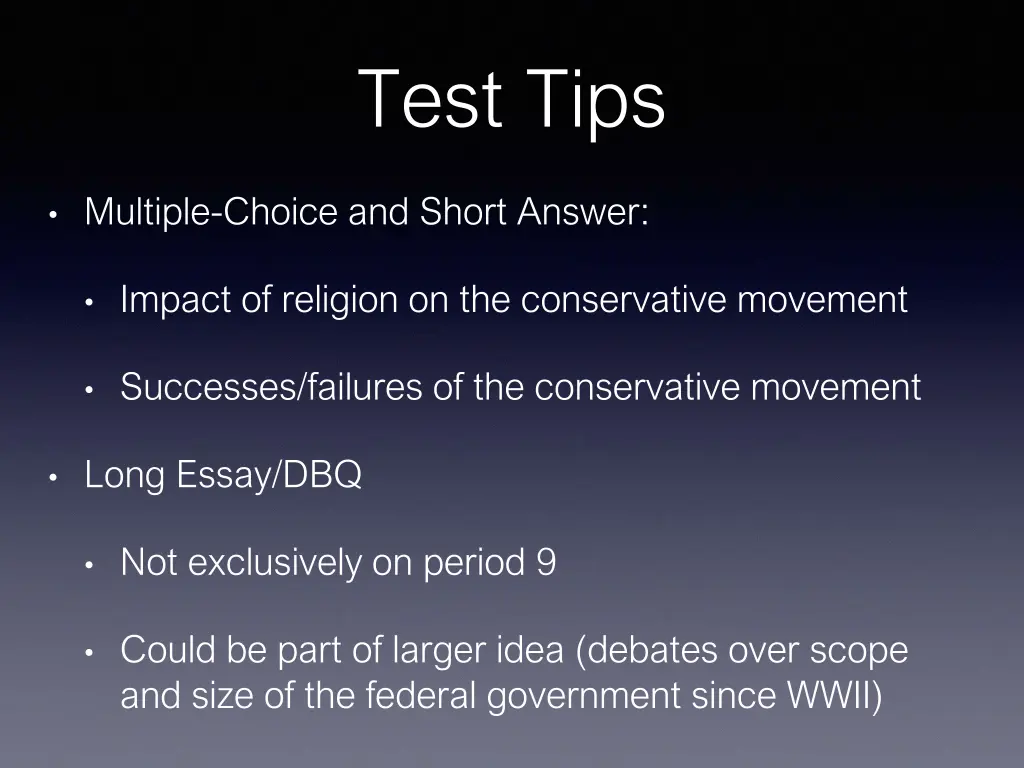 test tips