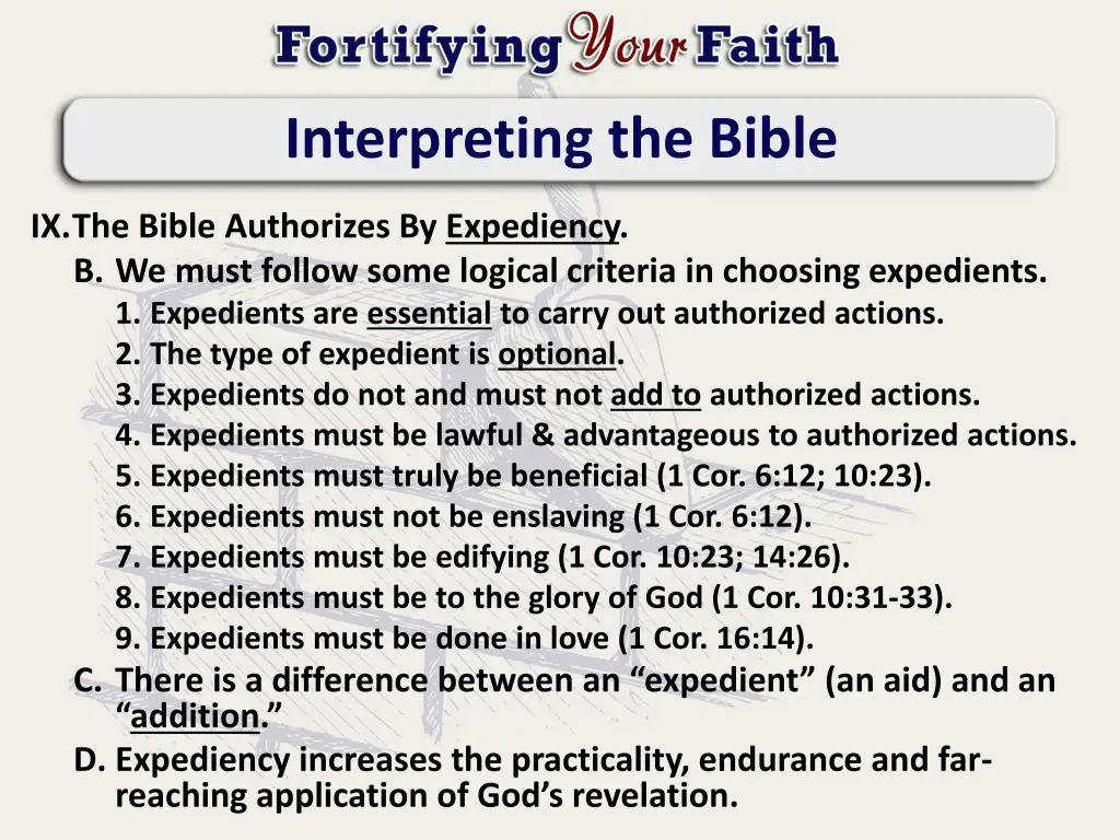 interpreting the bible 4