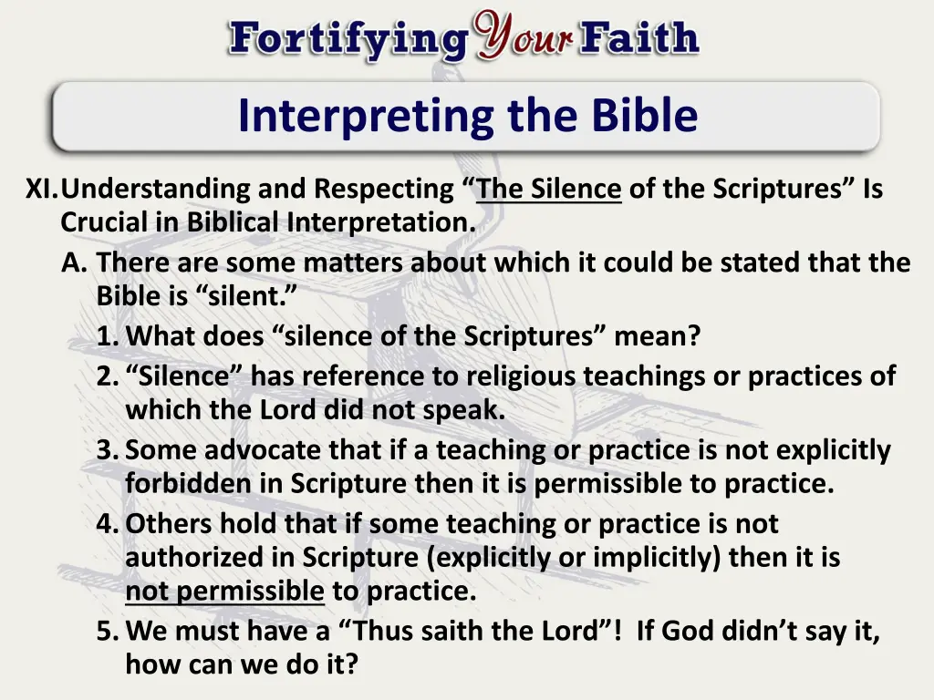 interpreting the bible 6