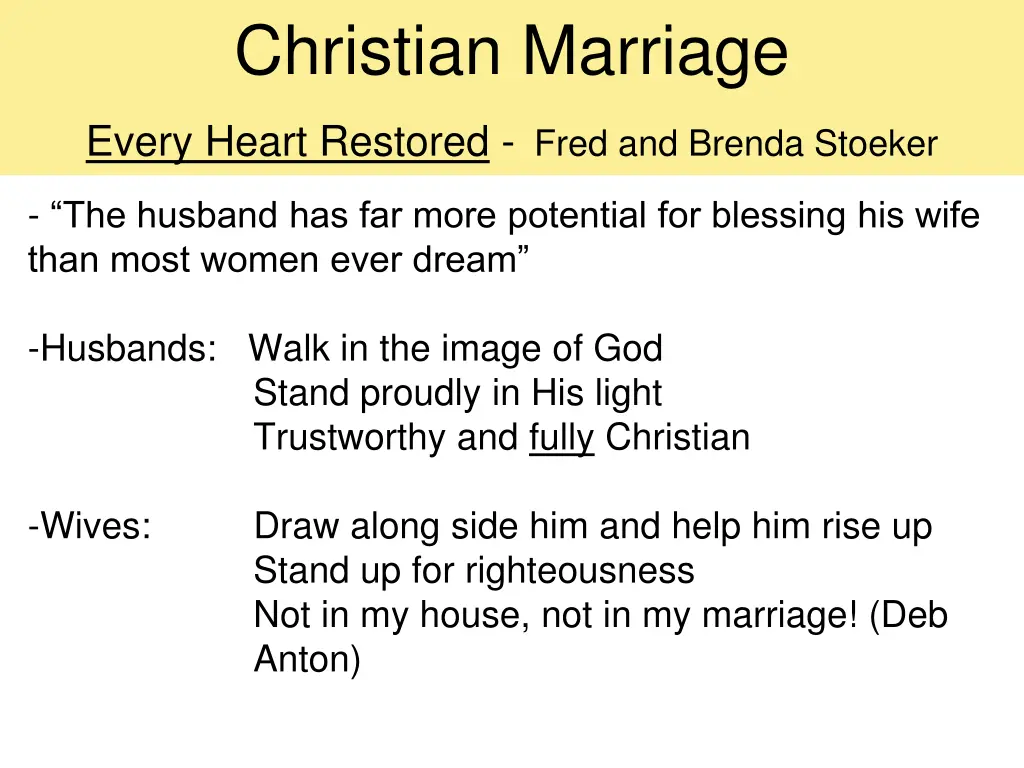christian marriage every heart restored fred