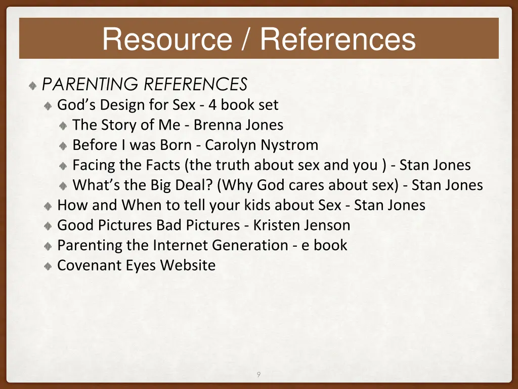 resource references