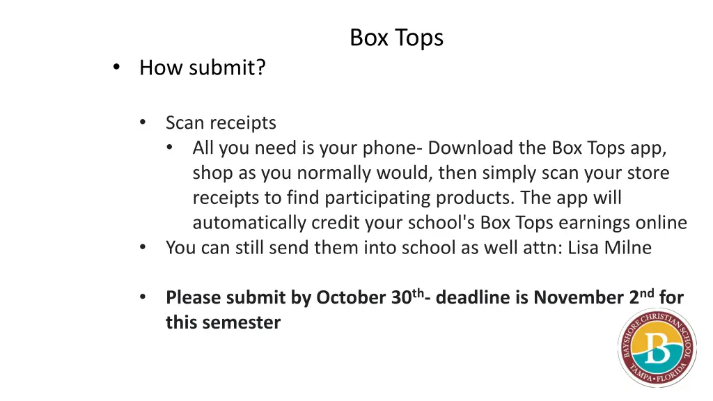 box tops
