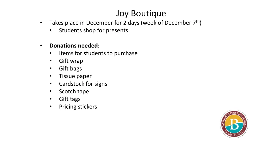 joy boutique