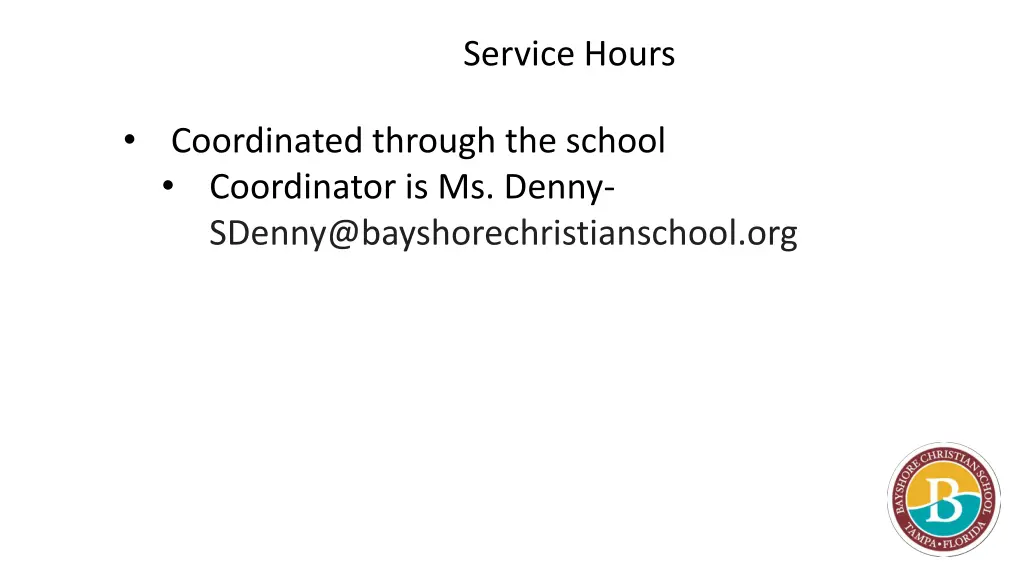service hours