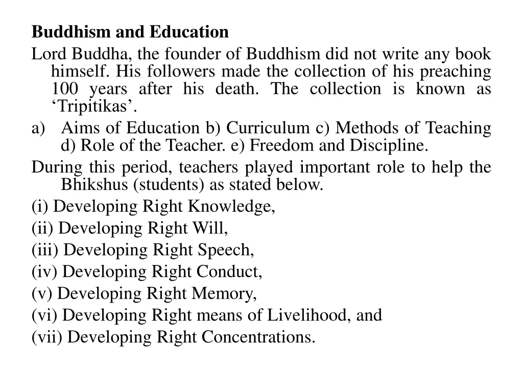 buddhism and education lord buddha the founder