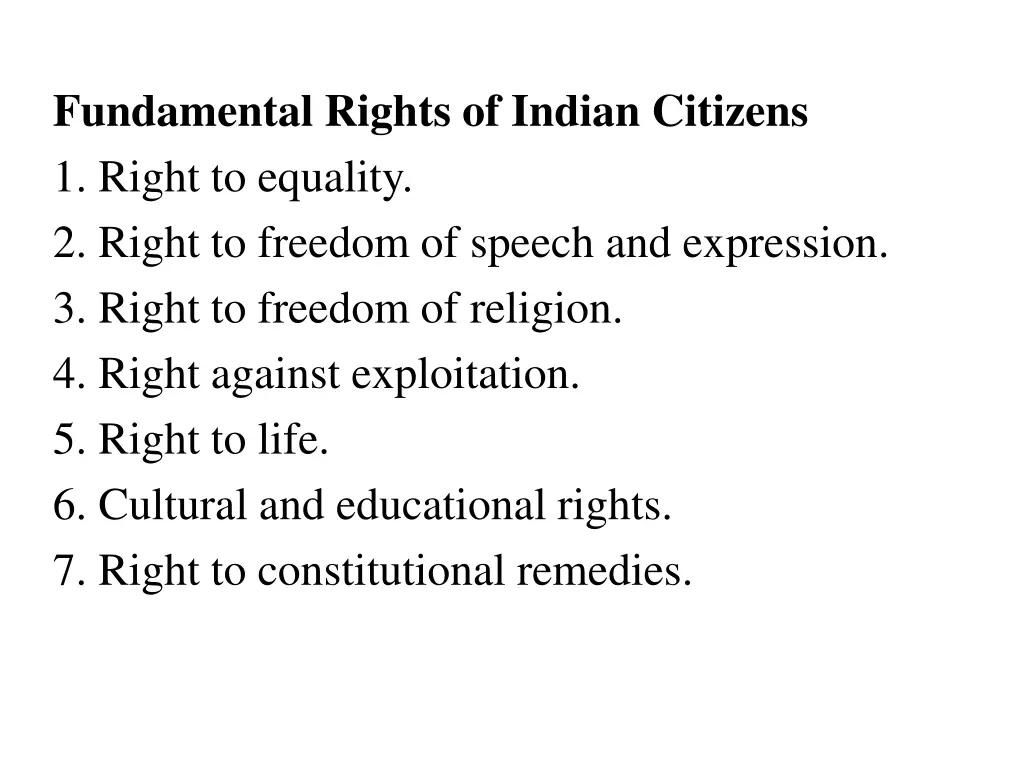 fundamental rights of indian citizens 1 right