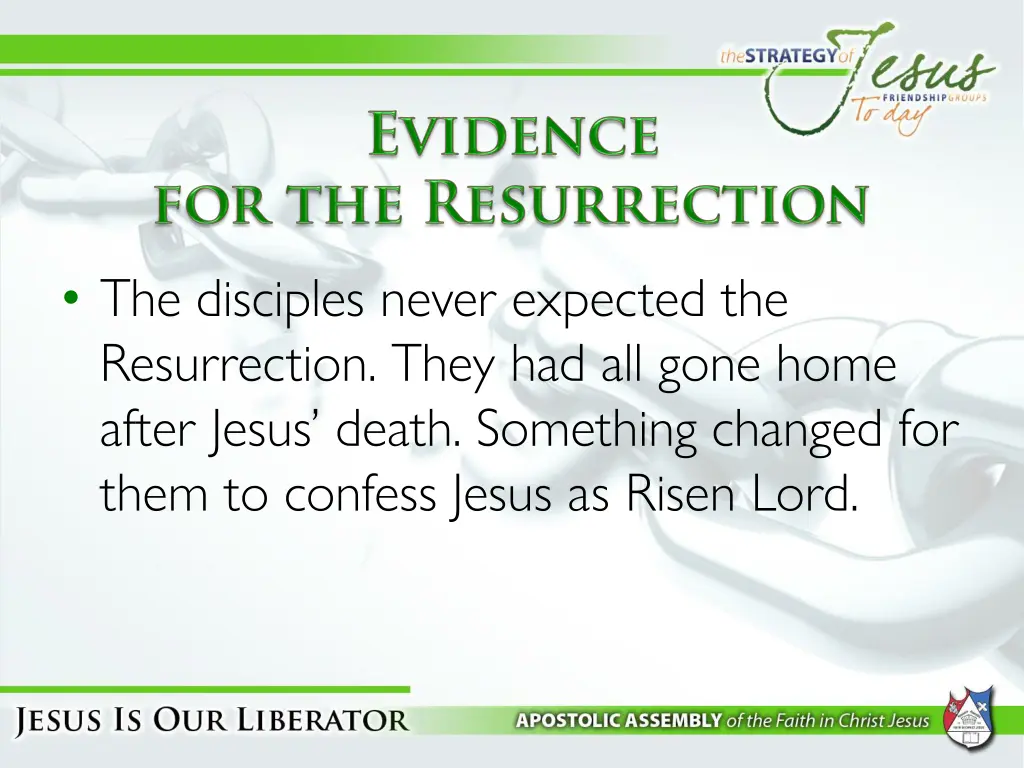 the disciples never expected the resurrection