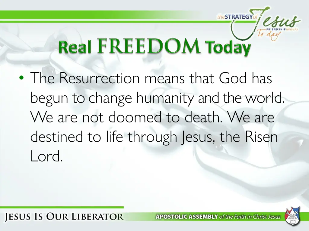 the resurrection means that god has begun