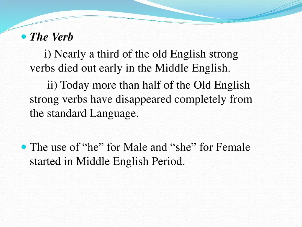 the verb i nearly a third of the old english