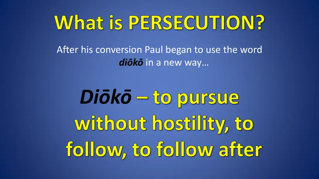 what is persecution 2