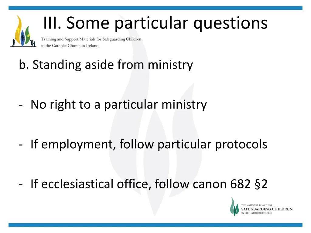 iii some particular questions 1