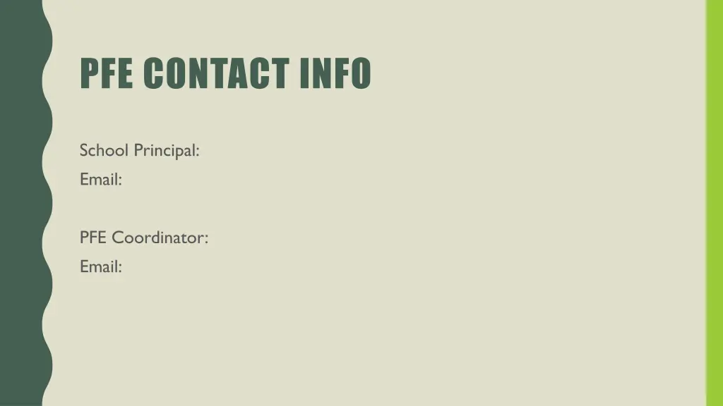 pfe contact info
