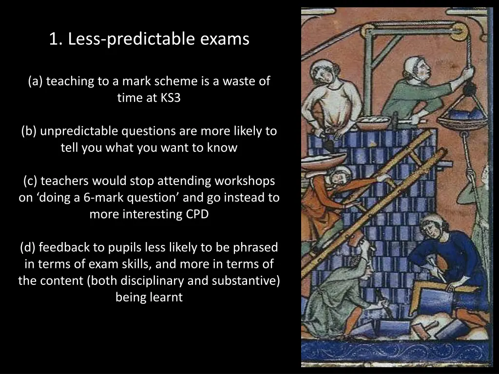 1 less predictable exams 1