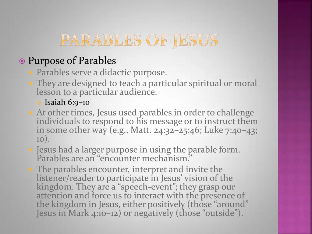 parables of jesus