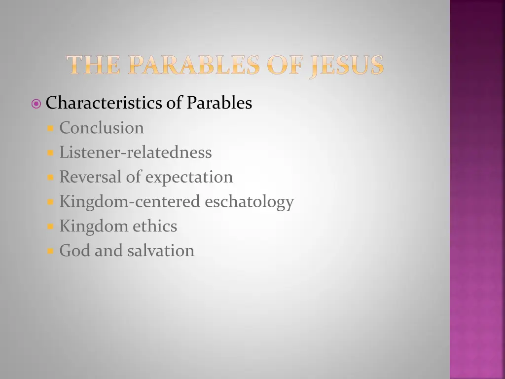 the parables of jesus 2