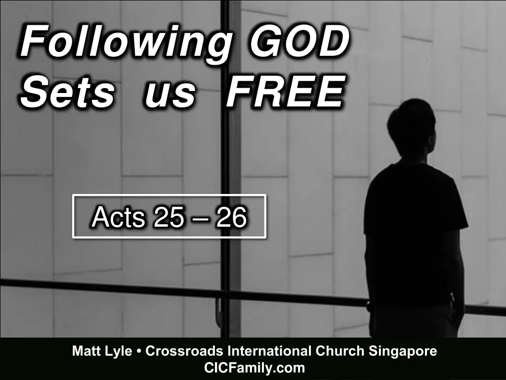 following god sets us free