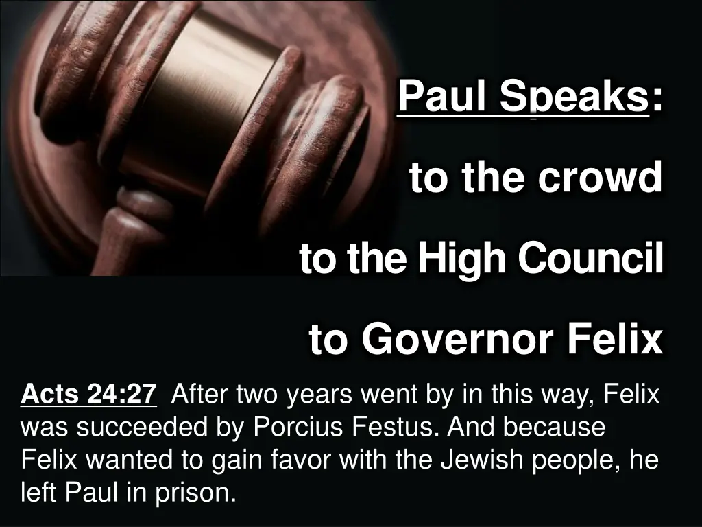 paul speaks