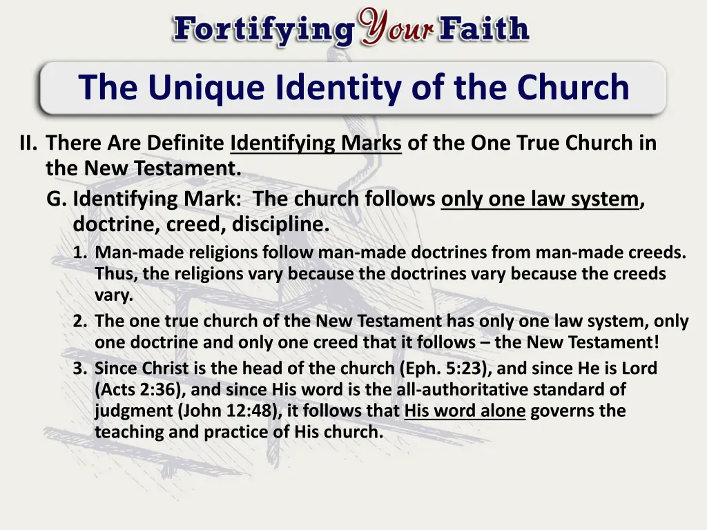 the unique identity of the church 2