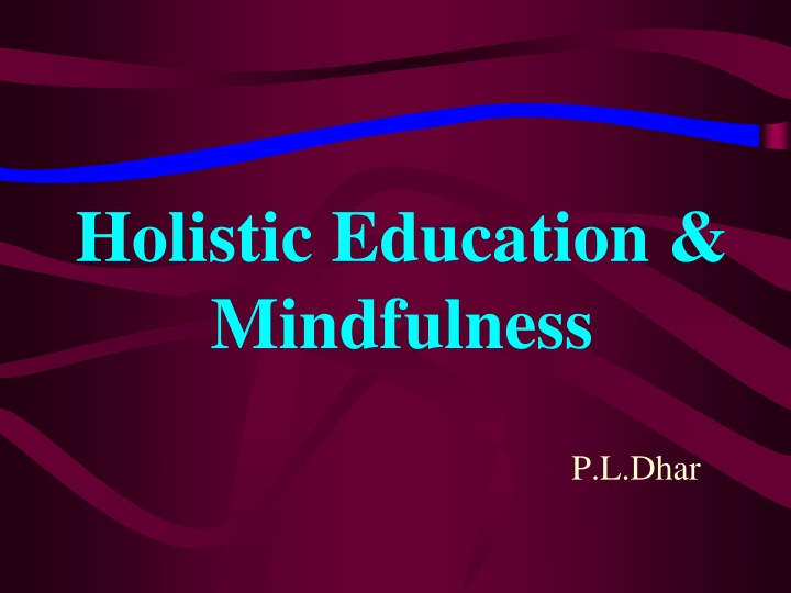 holistic education mindfulness