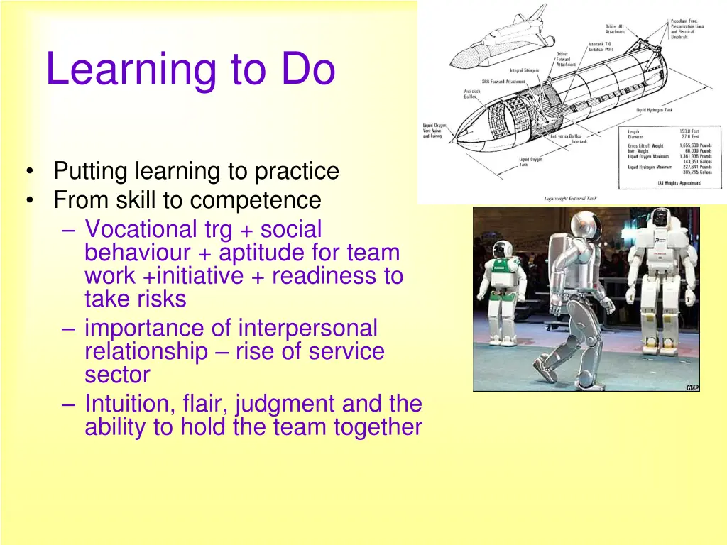 learning to do