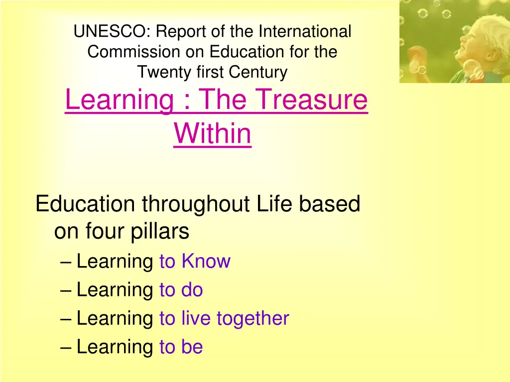 unesco report of the international commission