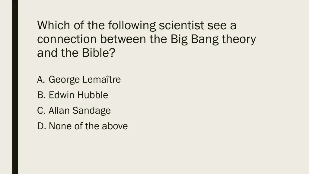 which of the following scientist see a connection