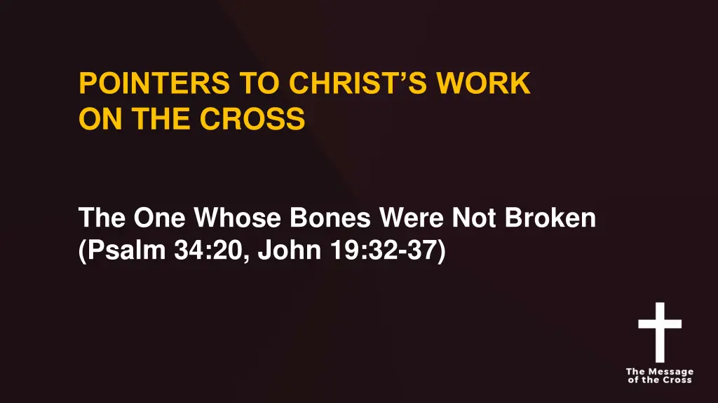 pointers to christ s work on the cross 12