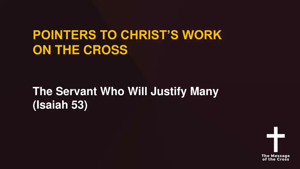 pointers to christ s work on the cross 15