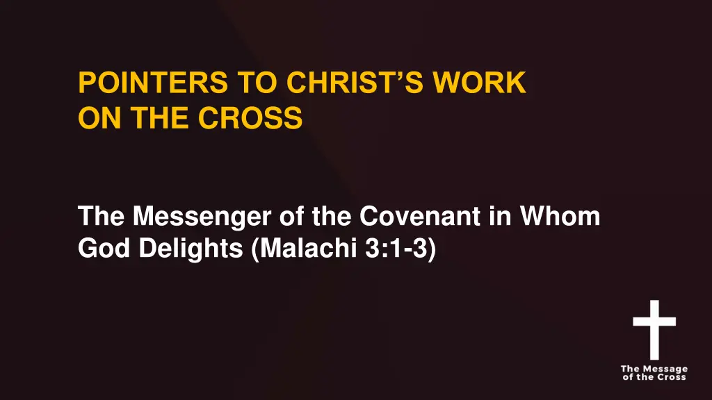 pointers to christ s work on the cross 18