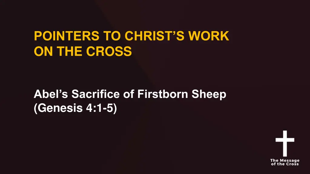 pointers to christ s work on the cross 2