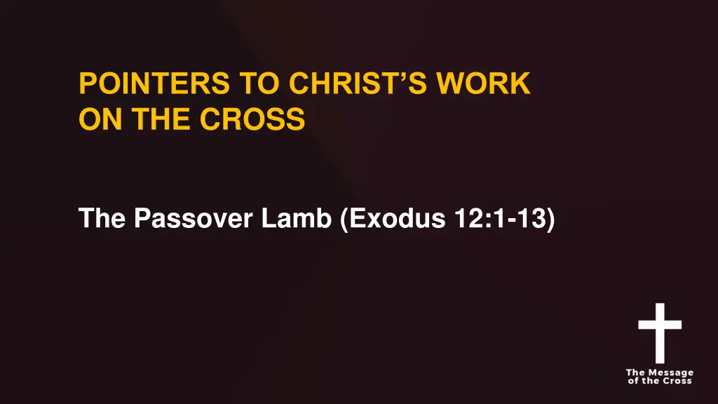 pointers to christ s work on the cross 4