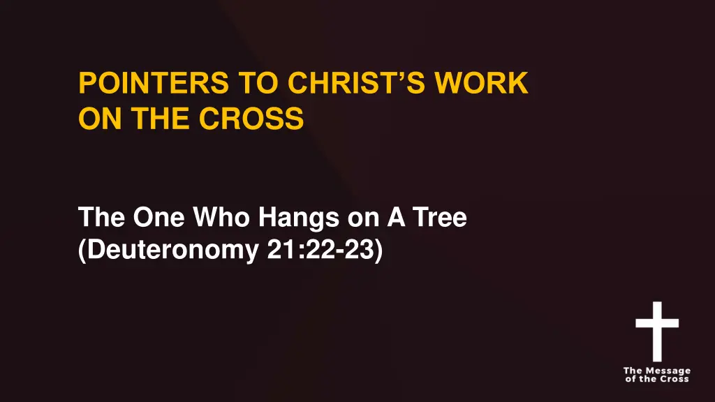 pointers to christ s work on the cross 9